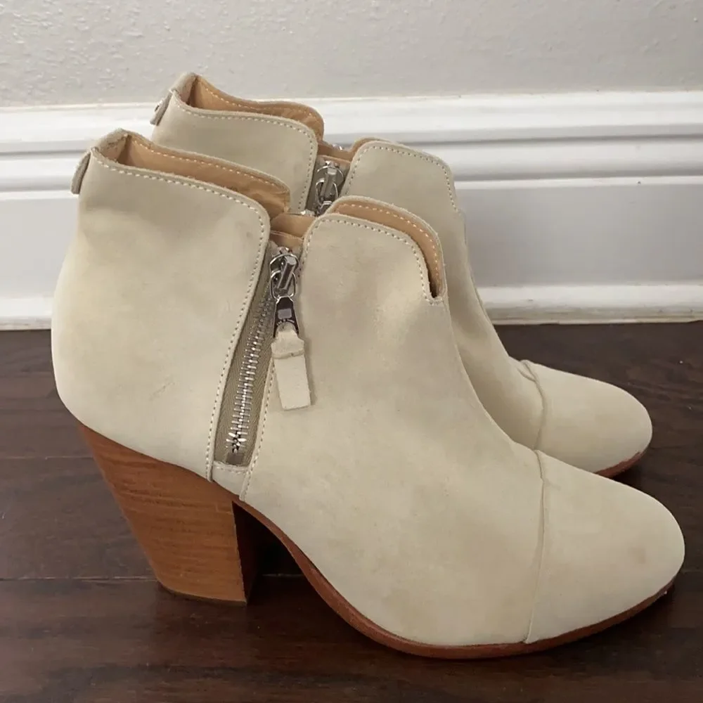 NWOB Rag & Bone Margot Ankle Boots Heels Suede 40
